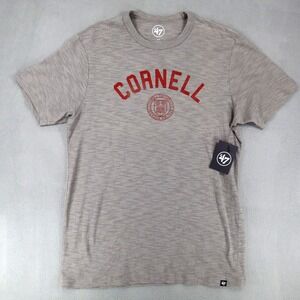 New Cornell University Bears College Crest Single Stitch Shirt Sz S Slub Cotton